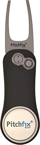 Pitchfix Divot Tool Golf (Gunmetal/Blue) + BUILT IN PENCIL SHARPNER - Thumbnail 2