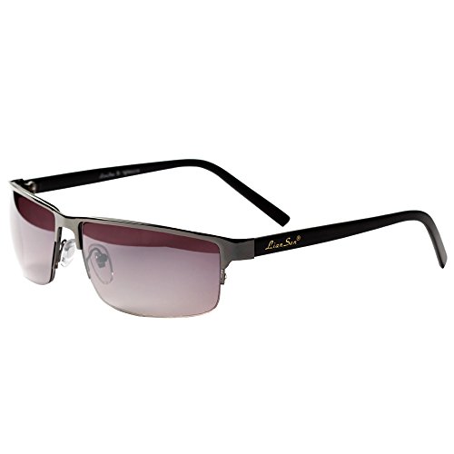 LianSan Semi-rimless Fashion Sunglasses Sports Men Women Sunglasses Lsp620 (Black)