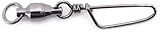 Spro Ball Bearing Swivel with Coast Lock-Pack of 6 (Black, Size 5)