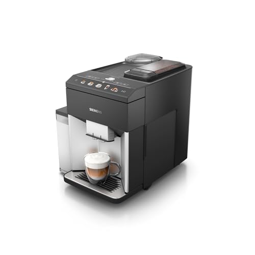 - Cafetera superautomática, EQ500, limpieza autoMilk, Display TFT Touch&Slide, función oneTouch doubleCup, plateado/negro, TQ513R01
