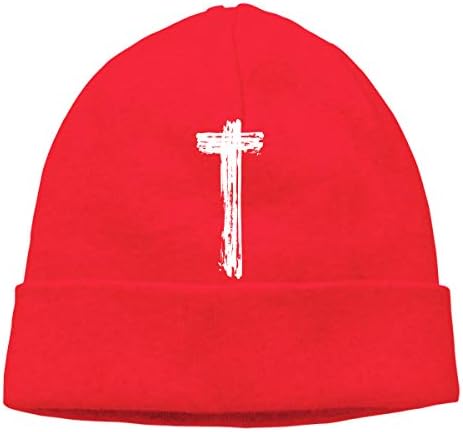 Faith Christian Cross Mens Beanie Cap Skull Cap Winter Warm Knitting Hats.