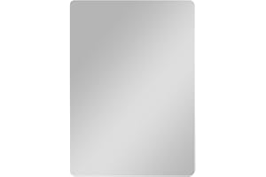 KoiLykke Rectangle Locker Mirror 5x7 in, Frameless Magnetic Mirror School Bathroom Cabinet Refrigerator, PS Glass with Smooth