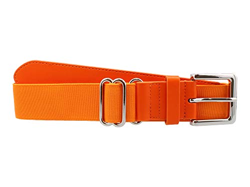 image for MadSportsStuff Performance Baseball Softball Belt (Adult, Orange), boy