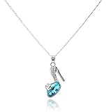 Eyekepper Swarovski Austrian crystals Cinderella Slipper Necklace