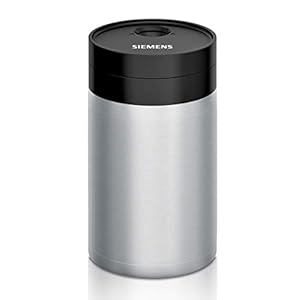 Siemens, geïsoleerde melkbeker voor espressomachine, dubbelwandig, 0,5 liter, roestvrij staal, TZ80009N