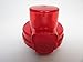 FlavFusion 25 oz Infuser Water Bottle with Locking Flip Top Lid (Red)