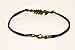 Fish bones anklet for men, men's anklet with a bronze fishbone, brown cord, anklet for men, gift for him, men's ankle bracelet, nautical jewelry