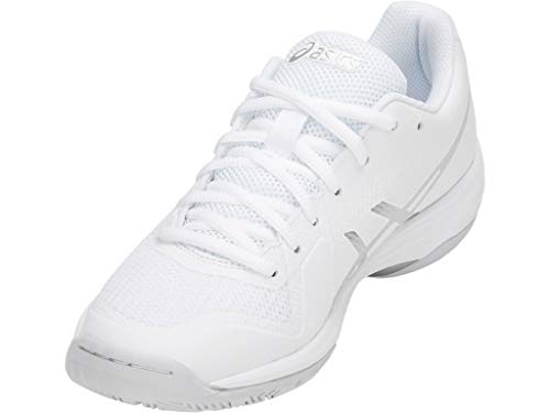 image for ASICS Women's Gel-Tactic 2 Volleyball Shoes, 10M, White/Silver, womens