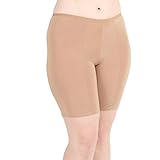 Undersummers Classic Shortlette: Rash Guard Slip Shorts (X-Large, Beige)