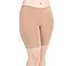 Undersummers Classic Shortlette: Rash Guard Slip Shorts (X-Large, Beige)