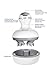 KESITIS Electric Scalp Massager Head Massager Portable with 84 Nodes Deep Tissue Kneading Deep Clean and Stress Release Full Body Massage Fathers Day Gift Pet Use