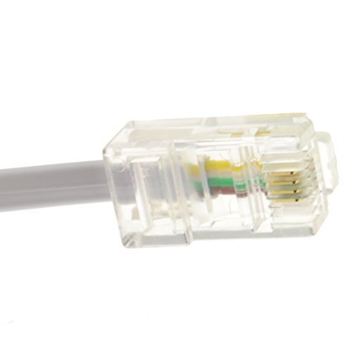 kenable RJ11 Male Plug to 4 wire RJ45 Male Plug Flat Cable Lead 3m (~10 feet) - Thumbnail 3
