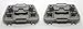 RegulatorFix Ford Focus Window Regulator Repair Clips (2) - Front Right (Passenger Side) Pair
