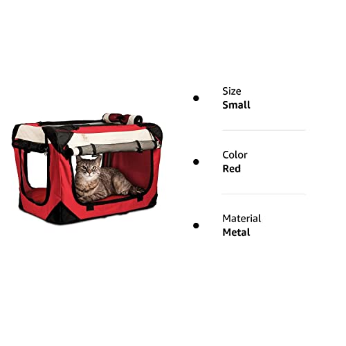 PetLuv "Happy Cat Premium Cat Carrier Soft Sided Foldable Top & Side
