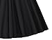 MUXXN Women's Round Neck Pleated Slim Hosewife Wiggle Dress (Black S)