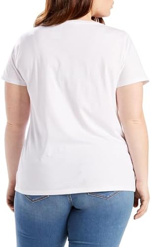 Plus Size The Perfect Tee, T-shirt Donna, White +, 2XL