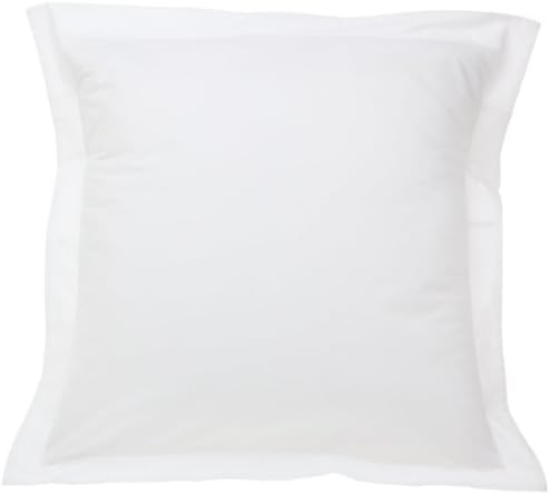 Royal Legend Linen !! Luxuary Super Soft 600 TC Solid 2 Piece Pillow Shams Cover Euro/European ( 26" X 26" + 2" Flip ) To Protact Your Pillow (White)