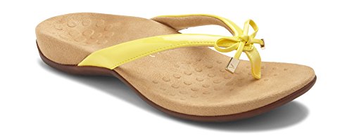 Vionic Women's Rest BellaII Toepost Sandal Yellow 10M US