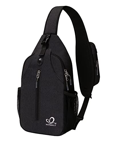 Waterfly Chest Bag, Shoulder Bag, Shoulder Bag, Small Backpack for Sports, Hiking, Cycling, Men and Women