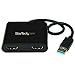 StarTech.com USB 3.0 to Dual HDMI Adapter - 4K 30Hz - External Video & Graphics Card - Dual Monitor Display Adapter - Supports Windows (USB32HD2)