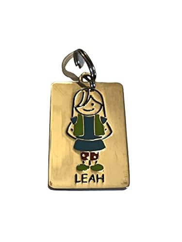 Ganz Kids Tag Charms My Kids Keyring and Necklace Leah in
