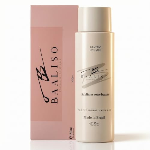Baaliso Brazilian Keratin Straightening Keratin – 150 ml Keratin Smoothing for Hair, Formaldehyde-free Keratin, Smoothing Treatment for All Hair Types