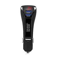 nurrat Durable Portable High Speed Dual USB Car Charger for Mobile Phone Charging Stations