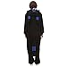 ESY Costume Adult Pajamas Cosplay Onesie Black Blue Umbreon L