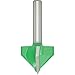Grizzly C1207 90-Degree V-Groove Bit, 1/4-Inch Shank, 1-Inch Cutter Diameter
