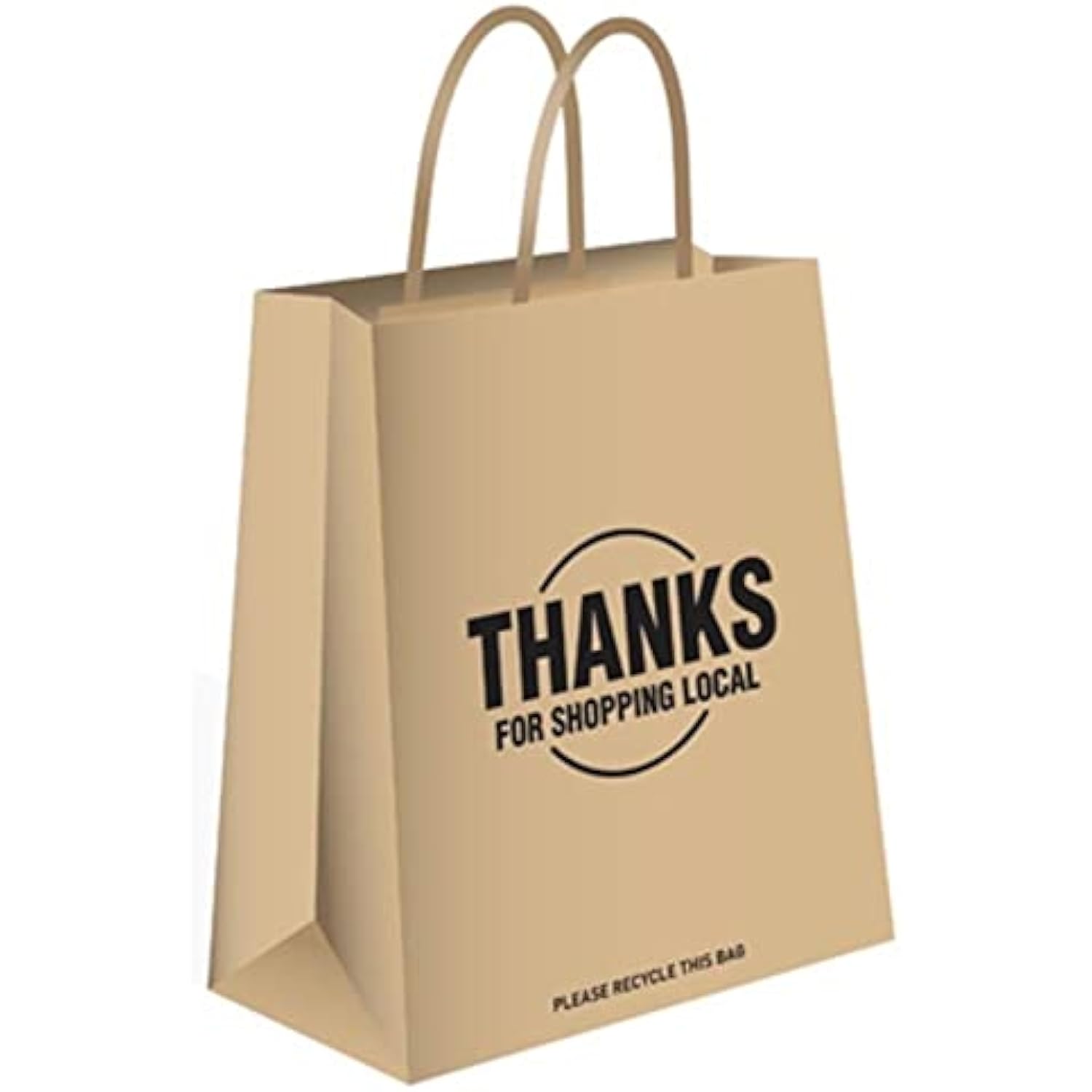 Ampac Mobile Holdings 269268 Large Square Paper Shopping Bag with