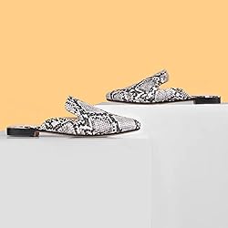 MUSSHOE Mules for Women Flats Comfortable Pointed