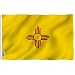 ANLEY |Fly Breeze| 3x5 Foot New Mexico State Flag - Vivid Color and UV Fade Resistant - Canvas Header and Double Stitched - New Mexico NM Flags Polyester with Brass Grommets 3 X 5 Foot