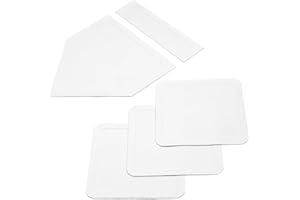 GKK Standard BasesGKK Baseball & Softball Base Set 5 Piece Rubber Field Bases for Youth& Adults Throw Down Bases Teeball, Backyard, Playground Practice
