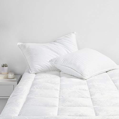 Beckham Hotel Collection Premium Microplush Mattress Pad - Hypoallergenic Ultra Soft Overfilled Topper with Deep Fit - Full