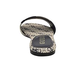 Guess Women's HARINI Flat Sandal, Dark Blue/White