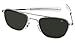 AO American Optical Original Pilot Sunglasses Silver 57mm Bayonet Temples