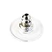 Super Z Outlet Plastic Earring Backs Replacements Comfortable Ear Nut Clear/Silver Safety Hypoallergenic (100 Pack)