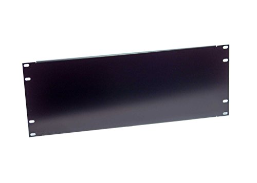 Rackmount 4U 19" Blank Filler Panel for standard EIA310 19" Server Rack in black color.