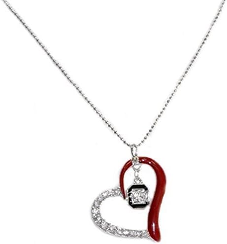 Sports Team Accessories South Carolina Gamecocks Heart Crystal Necklace