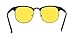 Kelens Half Frame Polarized Night Vision Yellow Lens Anti-glare Driving Sunglasses
