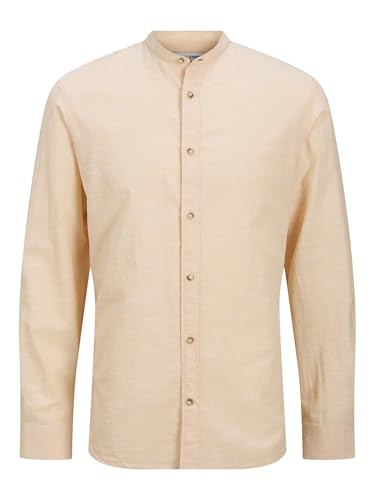 JACK & JONES Jjesummer Band Ls Sn T-Shirt Chemise à Manches Longues, Peach Parfait, XS Hommes
