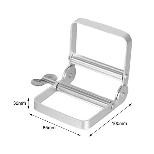 Baynne Portable Aluminum Manual Toothpaste Dispenser Squeezer Bathroom Accessories - Thumbnail 7