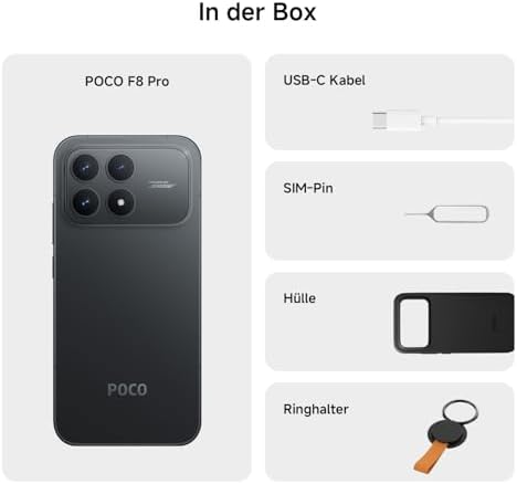 Poco F8 Pro Smartphone, 12+256GB, 6210mAh, 50MP, Titan