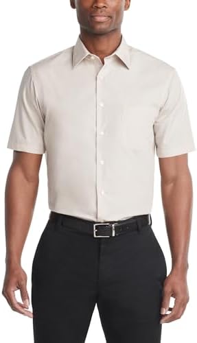 amazon van heusen dress shirts Amazon.com: Van Heusen Men's Dress Shirt Regular Fit Poplin Solid, Black, 14" Neck 32"-33" Sleeve : Clothing, Shoes & Jewelry
