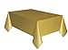 Gold Solid Rectangular Plastic Table Cover (54