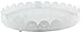 White Metal Cake Stand - Lace Design Perfect for Wedding, Quinceañera, Sacraments, Baby Shower Desserts, 10 x 1.5 Inches