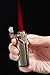 TOMOLO Torch Lighter Quadruple 4 Jet Flame Refillable Butane Cigar Lighter with Cigar Punch,Gift Box(Silver)