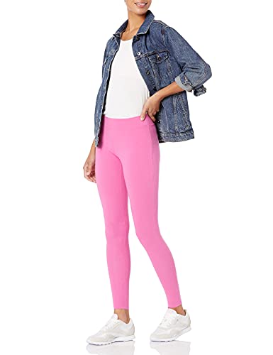 AMAZON ESSENTIALS SOFT LEGGINGS FOR WOMEN, BRIGHT PINK COLOR, LARGE