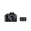 Canon EOS 2000D Spiegelreflexcamera (24,1 MP, DIGIC 4+, 7,5 cm (3,0 inch) lcd-scherm, full-hd, wifi, APS-C CMOS-Sensor…