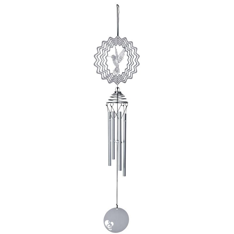 Animal Wind Chimes, Adjustable 4 Thickened Aluminum Tubes, Hanging Metal Garden Ornaments for Outdoors Indoors Balcony Tree Patio Backyard Home Decor (Bird)